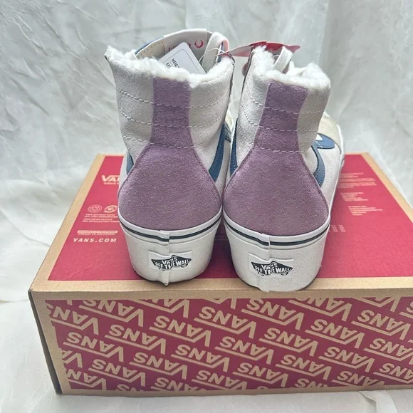 Vans Sk8- High-Tops pig Suede Sherpa Platform Sneaker size 5 - Picture 4 of 7